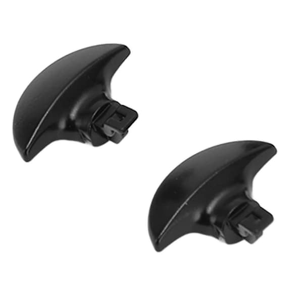 Game Controller Bagpaddles Erstatning, 4-delt Rustfrit Stål Metal Bagknapper Kompatibel med PS5 Edge Controller Sort