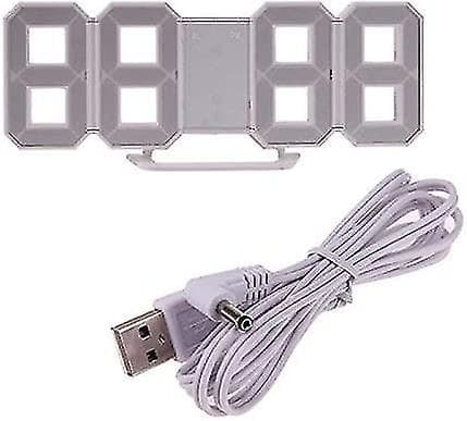 Stor 14,8\" LED Digital Väggklocka med Fjärrkontroll & Automatisk Dimning [JUN]