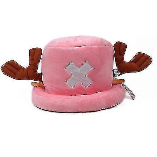 One Piece Plyslegetøj Cosplay Tony Tony Chopper Plys Bomuldshat Varmt Vinterhat Kawaii Kasket Anime Figur Legetøj Til Børn Gave pink