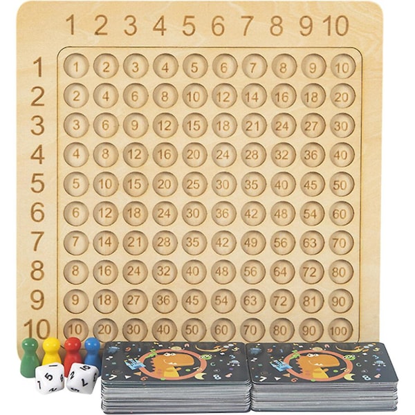 Brettspill multiplikasjonsspill Trebrettspill Pedagogiske matematikkbrettspill