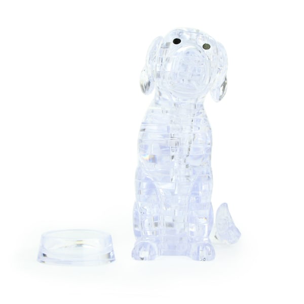 3D-kristallipalapeli, söpö koiramalli tee-se-itse vempaimet rakennuslelu lahja WH