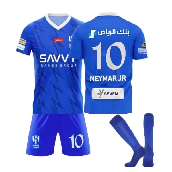 23-24 Saudi League Riyadh Crescent Home No.10 Neymar Jersey ja sukat NO.10 Neymar NO.10 Neymar 24