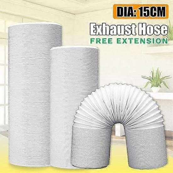1,5m/2m/3m Avluftsslang 15cm Diameter Fri Förlängning för Bärbar Luftkonditionering 2M
