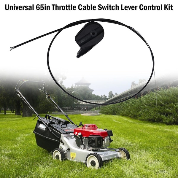 Universal 65-tums gaskabelspakskontrollsats för gräsklippare Användbar 240590 Black