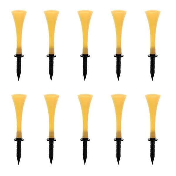 3x 10 stk. Golf Tees 83mm Trompetmønster til Golfspiller