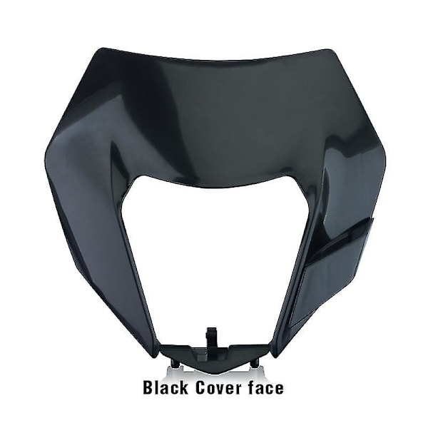 Powerzone LED-strålkastare för motorcykel, strålkastare, strålkastare, supermoto-kåpa för Ktm Exc Sxf Mx Dirt Bike Enduro LED-strålkastare Black Cover face