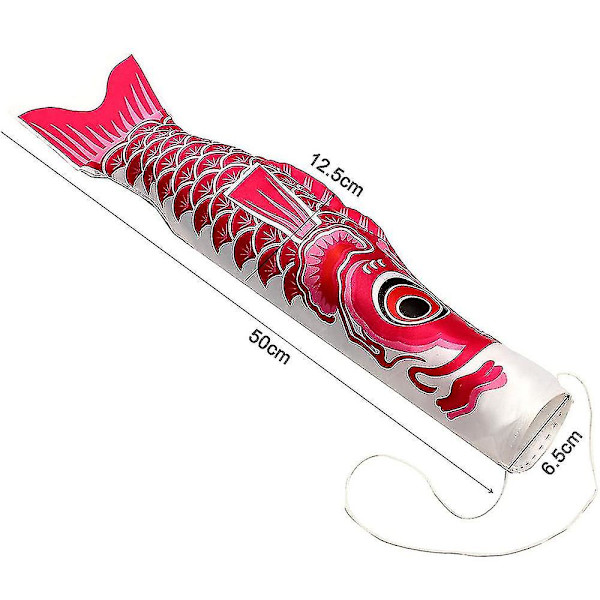 5 stk. Koi 50cm fisk vindpose - realistisk fiskvindpose