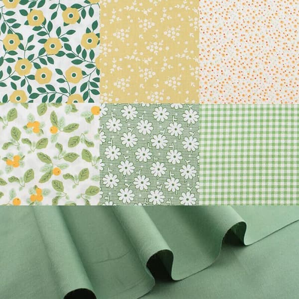 Fat Quarter Stoffpakke 100% Bomuld Quilting Patchwork Blandet Håndarbejde Grøn 25*25cm 25*25cm