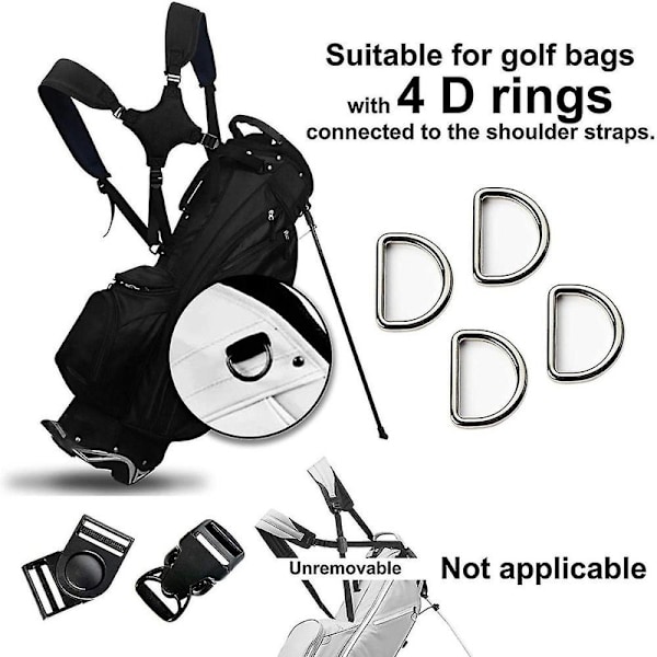 Bærbar golf skulderrem Golf bag rem Kompatibel skulderrem