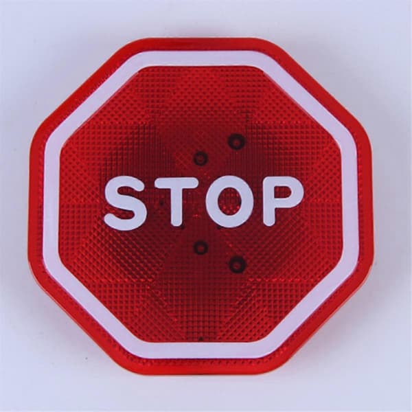 Justerbart LED-stopskilt til garageparkeringsassistance med blinkende lys BlackRedWhite