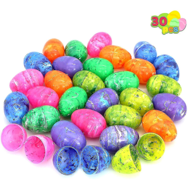 30pcs 3.15quot; Painted Giant Rainbow Easter Eggs, Themed Party Favors-1