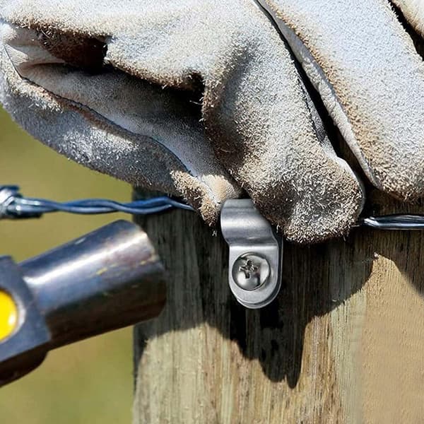 100 stk gjerdeklemmer i rustfritt stål Gjerdeklemmer for husdyr - Perfekt