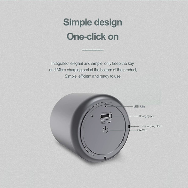Mini, kannettava Bluetooth-kaiutin, suihkukaiutin, helppo asennus, USB-lataus, kovempi äänenvoimakkuus