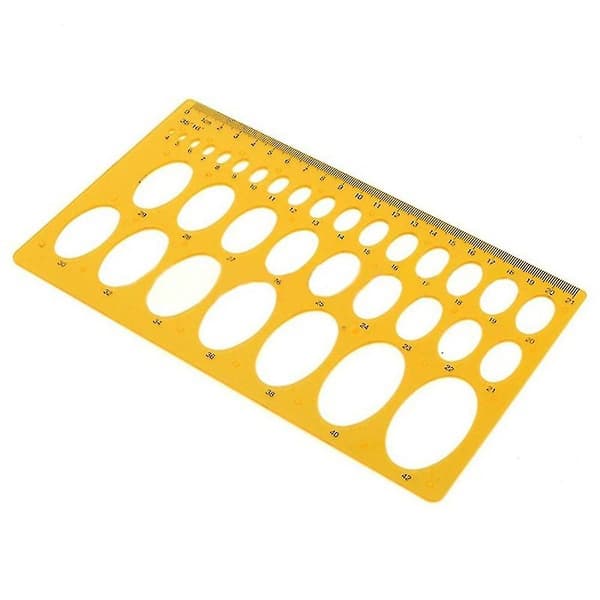 21cm/25cm Ellips Drafting Ritning Stencil Mekanisk Linjal Oval Rund Mall 21 cm