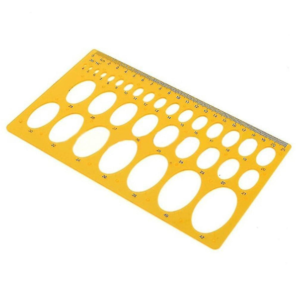21cm/25cm Ellipsin piirustuskaava, mekaaninen viivain, soikea pyöreä malli 21 cm