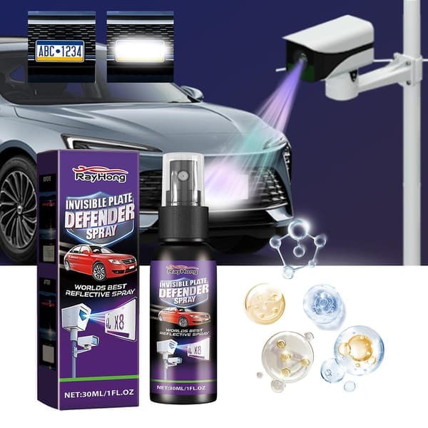 Bilnummerplåt Osynlig Spray Hastighetskameravärn Spray Lätt att Använda Långvarig Effekt Nummerplåt Sekretess Spray
