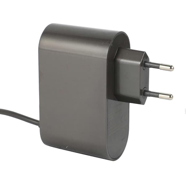 1 stk. EU-plugg ladeadapter for V6 V7 V8 DC59 støvsuger strømadapter lader erstatninger gray