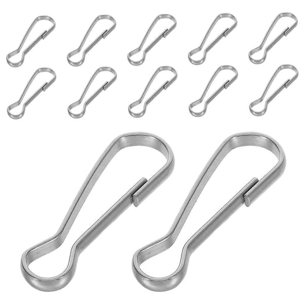 30 stk. flagstangskroge i rustfrit stål tilbehør haveflagclips kraftige flagstangsbannerkroge flagstangsdele