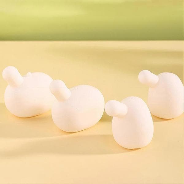 Silikone bobleindsats til gør-det-selv brug, hvid farve, 10 stk.