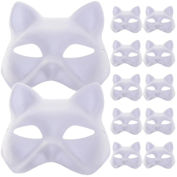 12 stk Cat Mask Prop Sta Performance Blank Mask