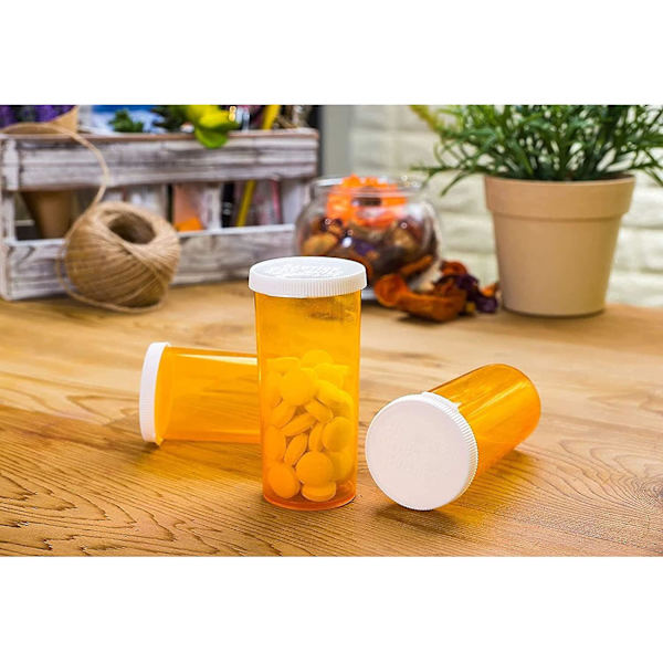 Plastmedicinflaskor (20-pack)