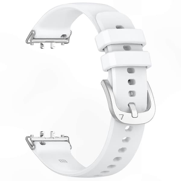 Blød silikone erstatningsrem til fitness-tracker-kompatible enheder White