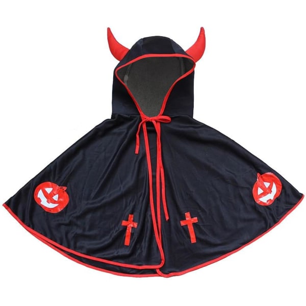 Horned halloween capes hooded children's capes halloween party props