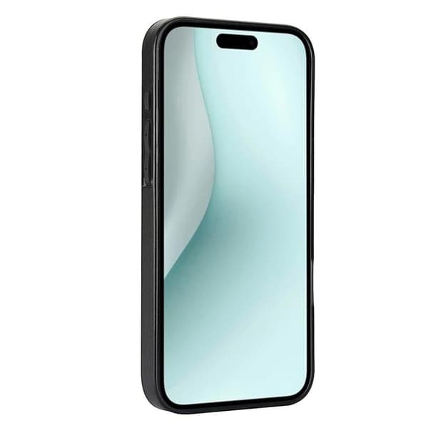 iPhone 16 Kuori Korttitaskulla Nahka Musta 42