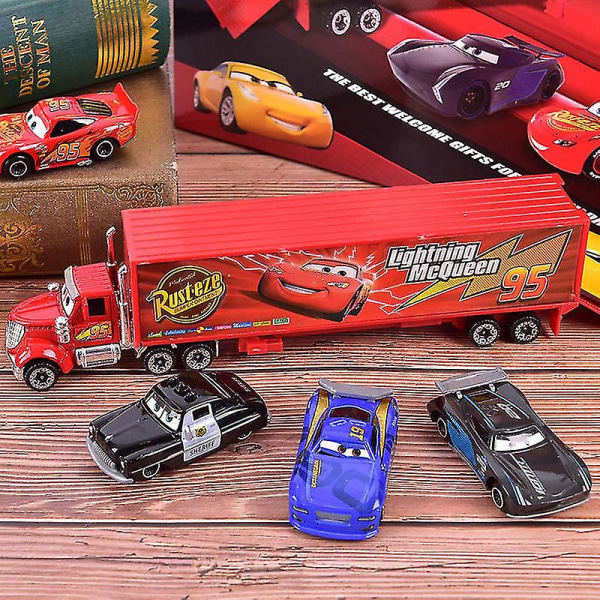 7 stk Lightning McQueen Jackson Storm Mack Onkel Truck Diecast Metallbilmodell Kb