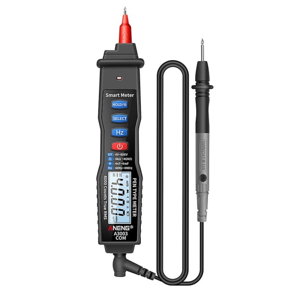 Thc Tester Multimeter Tester Pen Multimeter Reparation Håndholdt Spændingsmultimeter Black 24X3.9cm