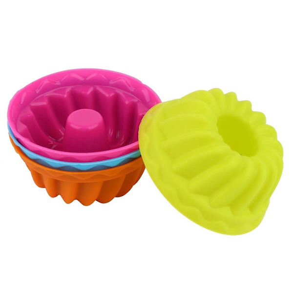 12 stk. Mini Græskar Silikone Cupcake Bageforme Nonstick Kage Muffin Forme