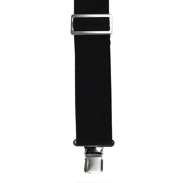 CTM Elastiska Hängslen med Clips, 5 cm Bredd, Brandman (Herr) Black one size