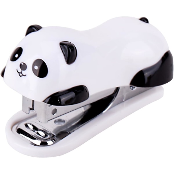 1-delt Mini Panda Bindingsæt til Studerende Kontor Skrivebord Kontorartikler Sort og Hvid