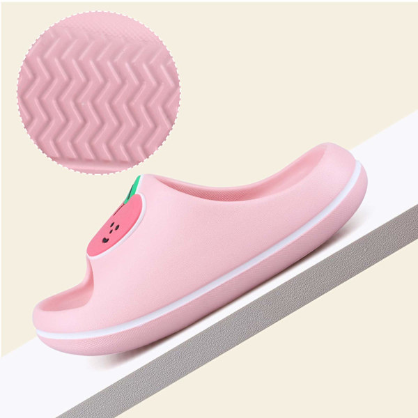 Flickor Pojkar Sommar Strandtofflor Barn Slide Sandaler Småbarn Frukttofflor Barn Anti-Slip Badrum Dusch Poolskor160 (inner längd 15,5 cm)