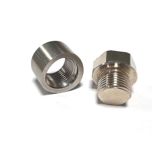 M18x1.5 O2 Oksygensensor Bredbåndsplugger Mutter Trappet Hette Fittings Sveiseplugg