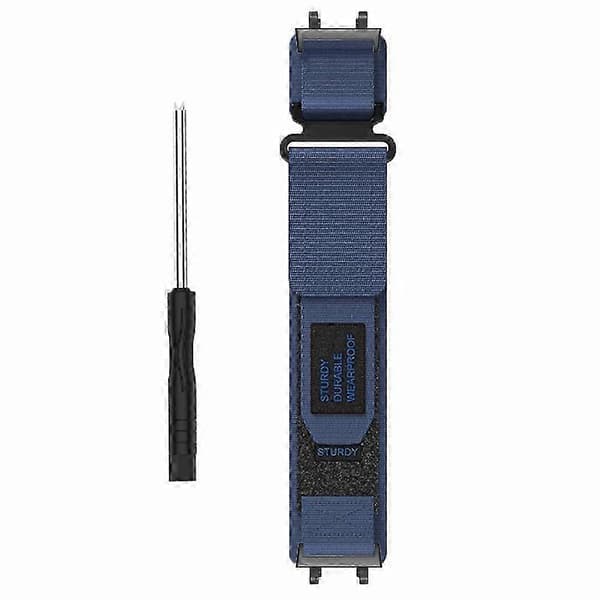 Til Huami Amazfit T-Rex 2 Erstatningsrem Udendørs Magic Tape Nylon Urrem Multicolor Style E