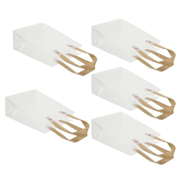 Transparenta förpackningspåsar PVC presentpåsar för förvaring 5 st klar tygväska