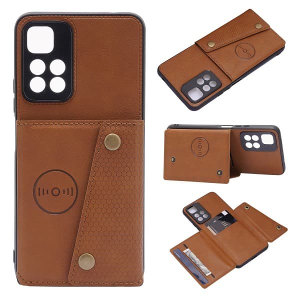 TG Xiaomi Redmi Note 11 - Praktisk Etui med Kortholder Sort
