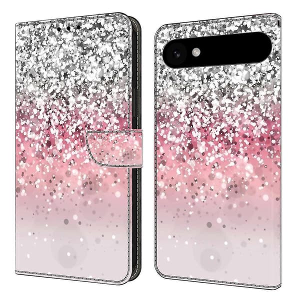 Til iPhone 17 Air Case Magnetisk Lås 3D Mønster Læder Wallet Telefon Cover Multicolor Gradient