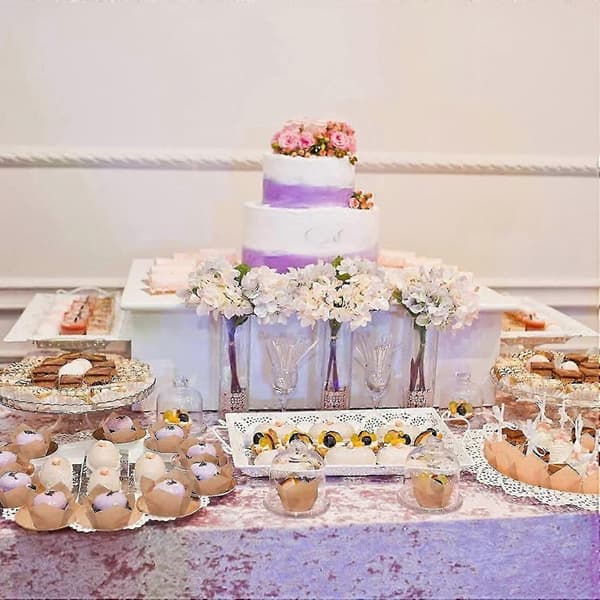 200 stk. tulipanformede cupcake-forme, bageforme, fedttætte muffin-forme, resistente cupcake-wrappers til bryllupper og fødselsdage white