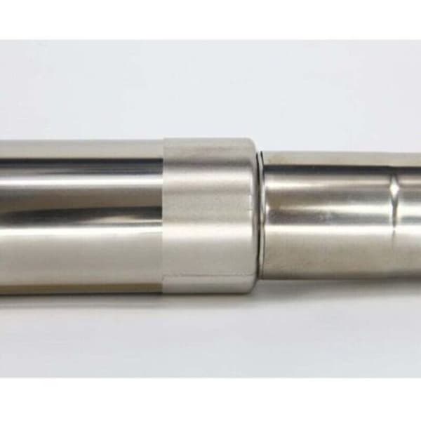 Reduktion i rustfrit stål til røgrør, skorstensadapter, ovnrør, reduktion i rustfrit stål, røgrør, ovnrør (90-80 mm) Blue