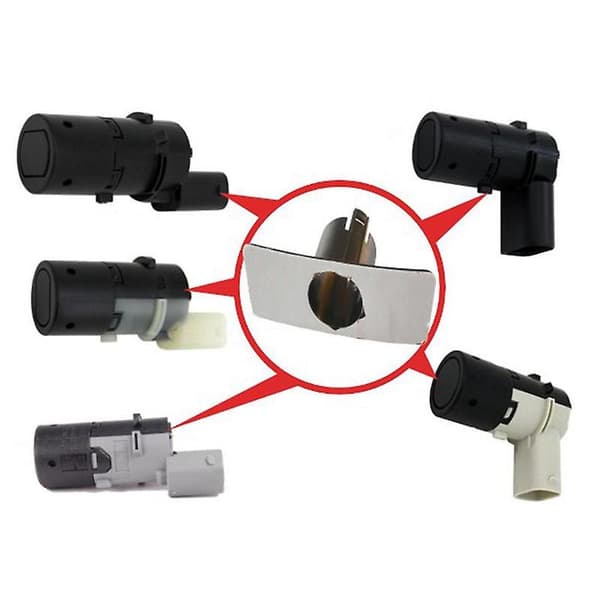 4 kpl/erä Auton pysäköintitutkan asennuskiinnike 66206989069 7H0919275E - E38 E39 E46 X5 E5 black