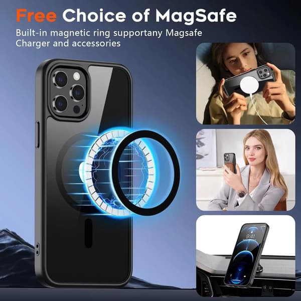 iPhone 12 Pro Max Sort Magsafe Cover