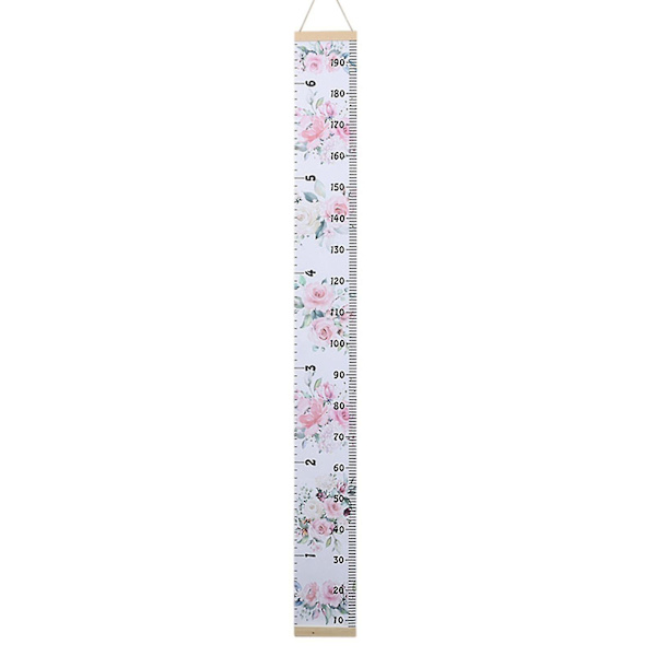 Barn Längd Mätning Linjal Canvas Hängande Tillväxt Diagram Rulla Upp Tillväxt Linjal För Barn Baby Födelsedag E