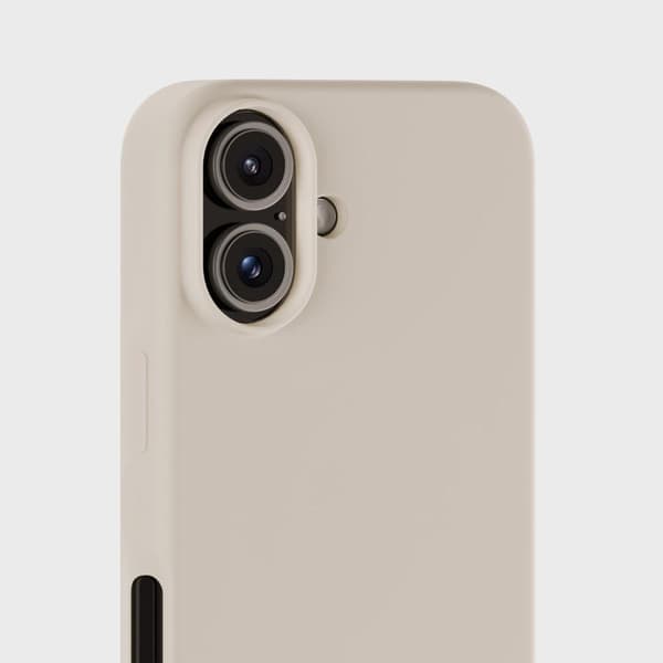 holdit iPhone 16 Mobilskall Silikon Lys Beige 48