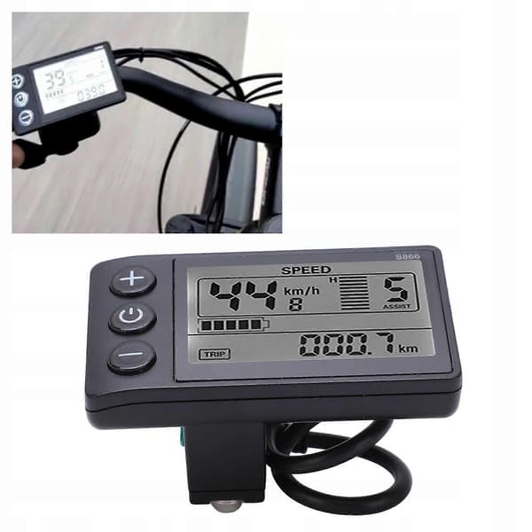 S866 Sähköpyörän LCD-näyttömittari