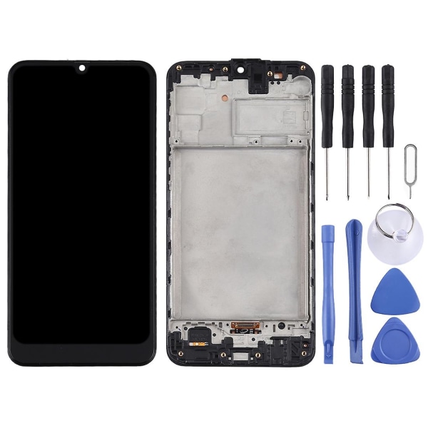TFT LCD -näyttö Samsung Galaxy M31 / Galaxy M31 Prime -digitointi täydellinen kokoonpano kehyksellä (musta) Black