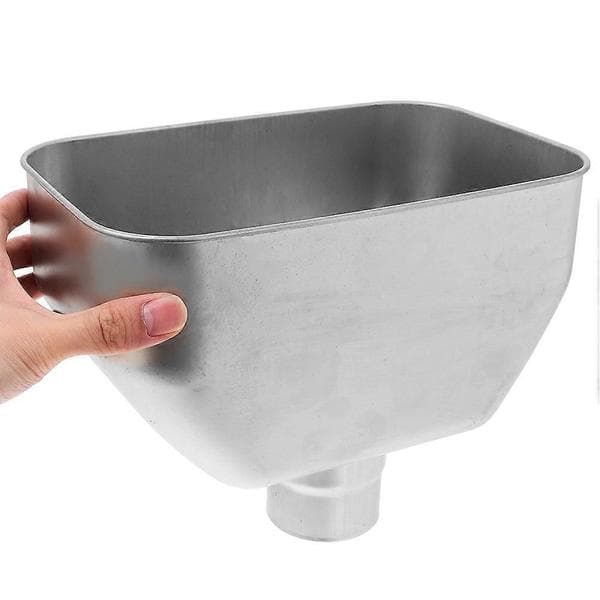 Takrenne Nedløpsrør Adapter Rustfritt Stål Bred Munn For Takdreneringssystem Regnvannshåndtering 9.6×7×6.3in 1Stk