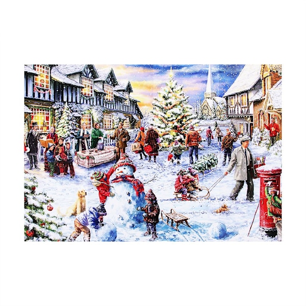 1000 bitar julpussel Xmas Cities Paper Jigsaw