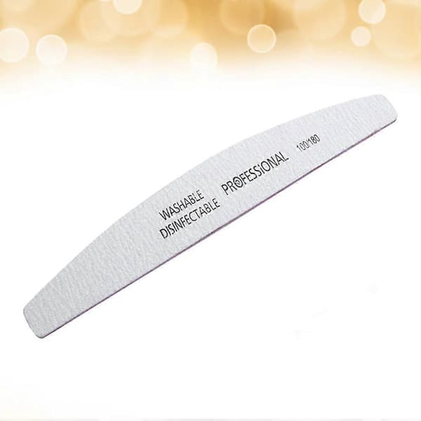 Professionelle neglefile vaskbare grus dobbeltsidede manicure neglebuffere til glatte og skinnende negle
